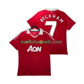 Maillot de Foot Manchester United BECKHAM 7 2010 2011 Domicile Retro